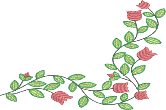 Beautiful Corner: A Seasonal Embroidery Border Worth Building Around