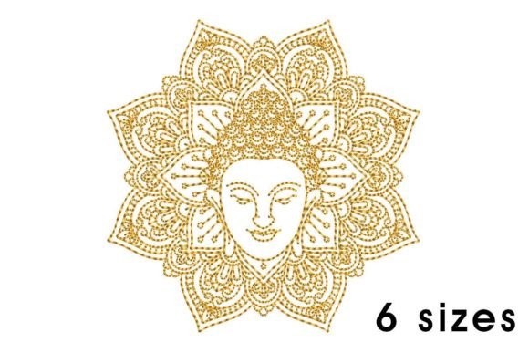 Buddha Lotus Mandala Embroidery