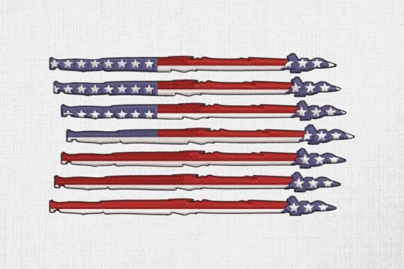 Fighter Jet USA Flag