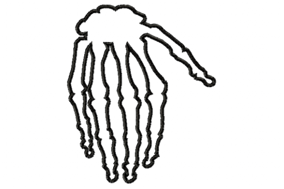 Skeleton Hand: A Boutique Sweatshirt Embroidery Review
