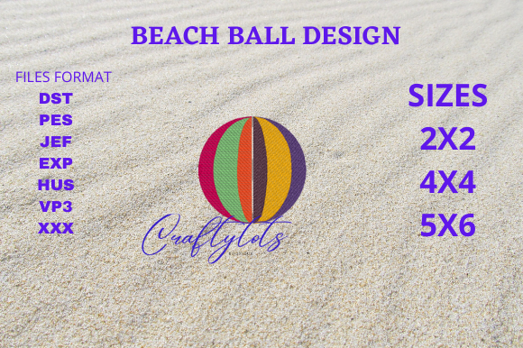 Summer Beach Ball Review for Real Embroidery Projects